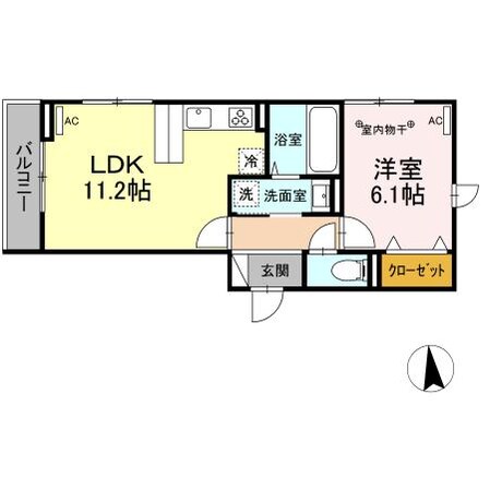 仙台駅 徒歩15分 3階の物件間取画像